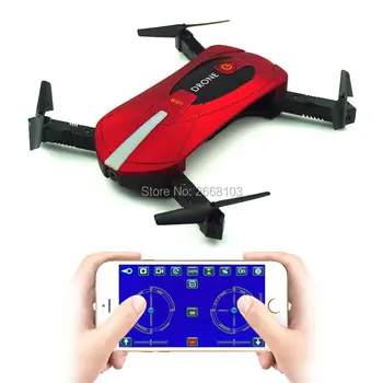 Bærbare JY018 Mini Selfie Drone Sammenklappelig Helikopter Lomme Folde Højde Hold Hovedløse WIFI FPV Kamera RC Quadcopter VS H31