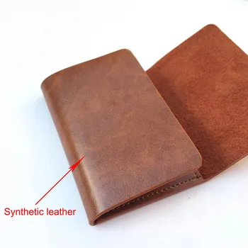 Bærbare Solid Ægte Læder penge klip tegnebog mini mænds brand i tasken med magneten haspe to farverne brun og
