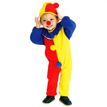 Børn Børn Baby Buksedragter & Rompers+Hat+Næse Halloween, Karneval Klovn I Cirkus Cosplay Kostumer Performance Tøj Party