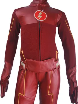 Børn Børn Flash-Sæson 4 Barry Allen Flash cosplay kostume halloween deluxe kostume superhelte tøj der passer