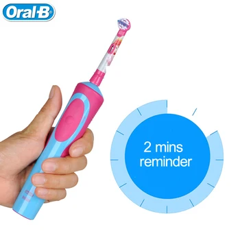 Børn Genopladning Elektriske Tandbørster Oral B Vandtæt Gummi Pleje Magt Sikkerhed Tænder, børste for Børn i Alderen 3+