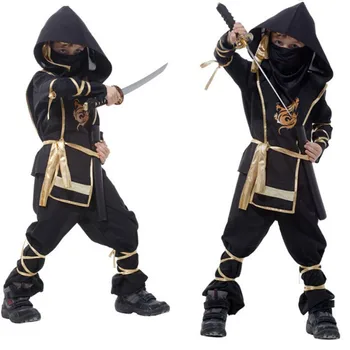 Børn Ninja Kostumer, Halloween Party Drenge Piger Kriger Stealth børnenes Dag Cosplay Assassin Kostume