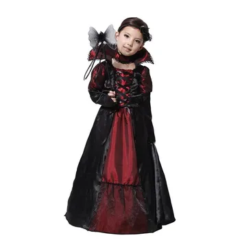 Børn Piger Prinsesse Vampyr Kostumer Purim Dagen for Børn Halloween Kostume til Børn Lang Kjole Carnival Cosplay Parti