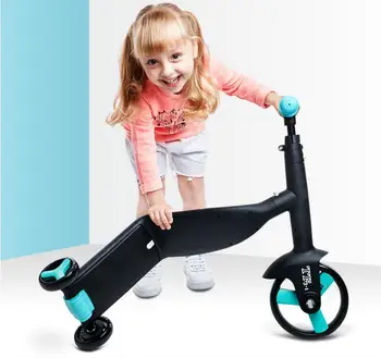 Børn, Scooter, Motorcykel, Baby 3 I 1 Balance Bike Ride På Legetøj