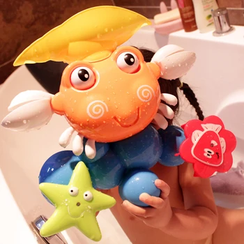 Børnene leger i vandet baby badekar Tegnefilm toy store krabbe toy badestrand Sandybeach Legetøj 2016 baby elsker badekar