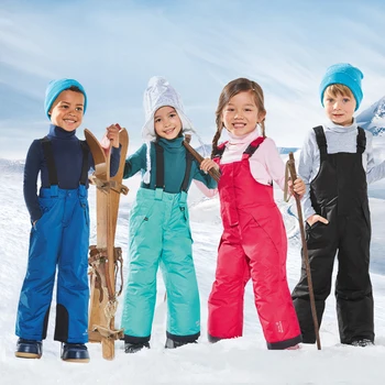 Børnetøj vinter vindtæt og vandtæt piger bukser børn overalls, bukser børn i Bukser, drenge ski bukser
