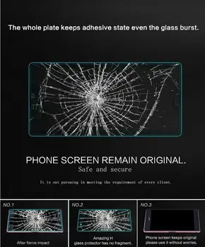 C3 Hærdet Glas Film til Sony Xperia C3 S55T 9H Arc Kant 2.5 D Høj Transparent Screen Protector Film 0.26 mm