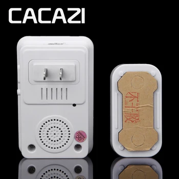 CACAZI batteri-drevne trådløse dørklokke-knappen vandtæt 300M AC 110-220V EU USA UK stik dørklokken 3 bind 38 ringe døren kime