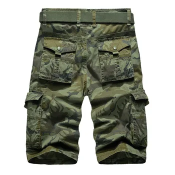 Camouflage Camo Cargo Shorts Mænd 2018 Nye Herre Casual Shorts Mandlige Løs Arbejde Shorts Mand Militære Korte Bukser Plus Size 29-44