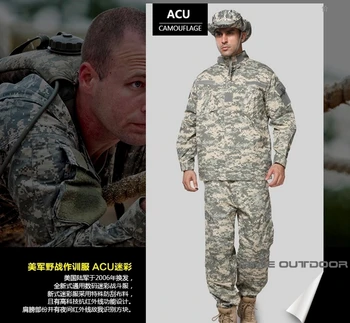 Camouflage Dragt Sæt Hær Militære Uniform Bekæmpe Airsoft Krig Spil Uniform Jakke, Bukser Uniform