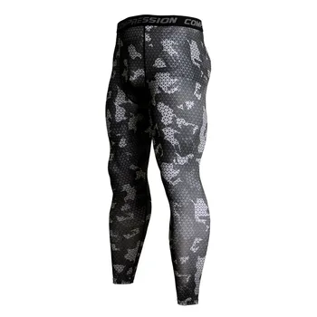 Camouflage Kompression Bukser Sport Løbetights Mænd, Jogging, Fodbold Training Pants Trænings-Og Leggings Mænd Fitness Tøj Bukser