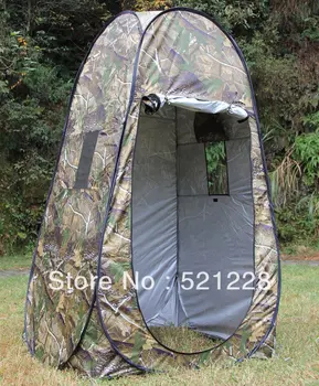 CamouflagePop op automatisk Bevæger sig toilet brusebad fotografering omklædningsrum ser fuglejagt Bærbare udendørs camping telt