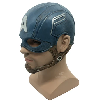 Captain America Maske Realistiske Superhelte Halloween Maske DC Film Latex Maske Cosplay Kostume, Rekvisitter Legetøj