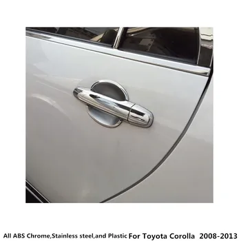 Car cover frame panel lampe trim ABS krom dørhåndtag og skål emhætter Til Toyota Corolla Altis 2008 2009 2010 2011 2012 2013