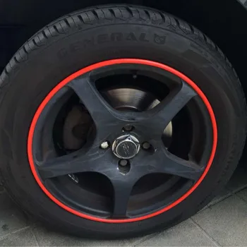 Car wheel rim beskyttere 8M/Roll Strip Fælge blade Dæk Beskyttelse