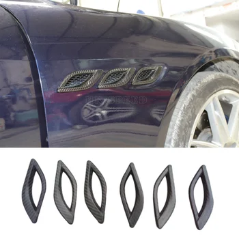 Carbon fiber bil side fender lufthuller plug trim dækker for Maserati Quattroporte-