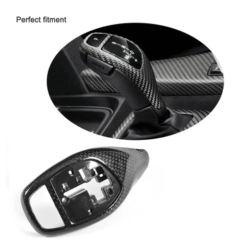 Carbon Fiber Indvendige Gear Shift Knappen Dekorative Cover Til BMW 1 2 3 4 5 Serie F20 F22 F30 F32 F10 2012-2017