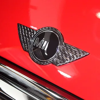 Carbon Fiber Wing Logo Emblem Decal Dækning for Mini cooper clubman landsmand hardtop R55 R56 R57 R58 R59 R60 R61 F54 F55 F56