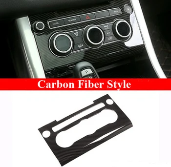 Carbon Fibre Style ABS Plast Bil Center Konsol AC Panel Frame Cover Trim For land rover Range Rover Sport RR Sport-2018