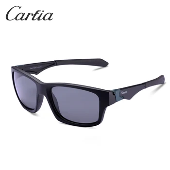 Carfia Kvinder, Mode, Sport Solbriller, Polariserede solbriller Firkantede Briller Luksus Mærke Grå Linse UV400 Beskyttelse CA821