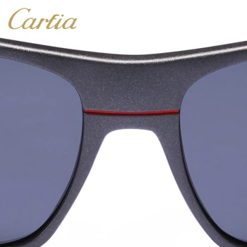 Carfia Kvinder, Mode, Sport Solbriller, Polariserede solbriller Firkantede Briller Luksus Mærke Grå Linse UV400 Beskyttelse CA821