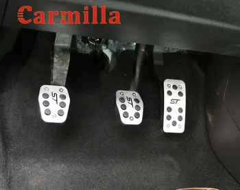 Carmilla Aluminium Bil Pedal Bremse Pedal Koblings-Pedaler for Ford Focus 2 MK2 Fokus 3 4 Kuga ST 2005 - 2012 2013 2016