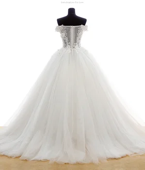 Casamento Vintage Tilpasset Bolden kjole brudekjoler 2018 kortærmet Lace Beaded brude kjoler Vestido de noiva