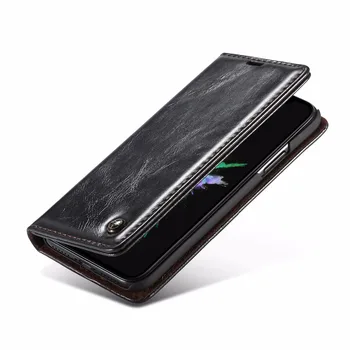 CaseMe Til iPhone X Luksus Retro Magnetisk Læder Stå Flip Wallet-Kort Lomme Telefon Tilbage Tilfælde Dække Huden Til iPhone X 5,8 tommer