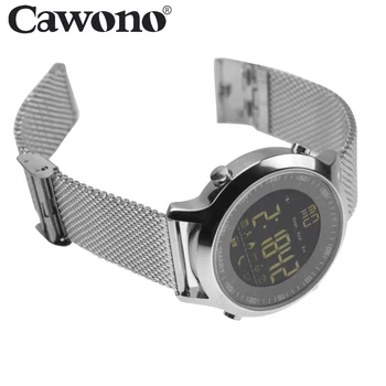Cawono EX18 5ATM Vandtæt Smart Ur Skridttæller Tracker Ring påmindelse Bluetooth 4.0 Armbåndsur SmartWatch til IOS Android