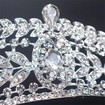 CC crown tiaras hairbands vintage cz guld-farve luksus bryllup hår tilbehør til brude engagement smykker engros HG587
