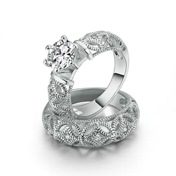 CC Smykker Ringe Til Kvinder, Mode, Vintage Smykker Dobbelt Hule Cincin Wanita Bridal Wedding, Engagement Ring Anillo CC1162