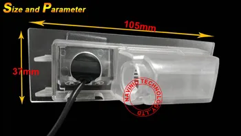 CCD bil tilbage kameraet bagfra parkering omvendt for Jeep Renegade vandtæt klar vision trådløs sender LCD-skærm kamera