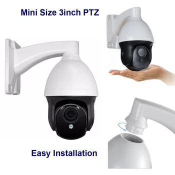 CCTV videoovervågning IP-speed dome Kamera mini PTZ 1080P Netværk Cam Motoriserede linse 2.8-8mm til hjem sikkerhed & beskyttelse