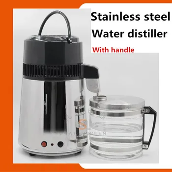 CE-Certifikat, Rustfrit Stål Vand distiller bærbare vand purifier med glas stål til hjemmet & laboratorium hospital