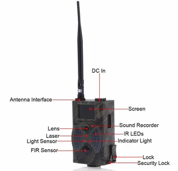 CE-RoHs FCC 16MP 1080P jagt trail kamera HC 350 wireless til udendørs vilde overvågning med 0,5 udløse