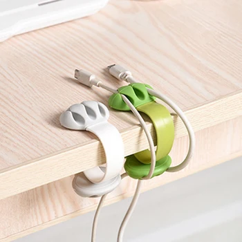Centechia Nyeste kabelholder Clips USB-Kabel Arrangør For iPhone X 8 8 Plus Wire-Cord Management til USB-Kabel Stik Kabel-Winder