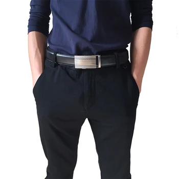 CETIRI stil bælter til mænd i ægte læder automatisk mænd, mandlige bælte design af høj kvalitet glidende ratchet bælte ceinture homme