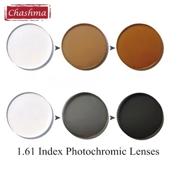 Chashma 1.61 Indeks Fotokromisk Glas Anti UV-Reflekterende, Anti Scratch Overgang Grå og Brun Kamæleon Linser for Eye