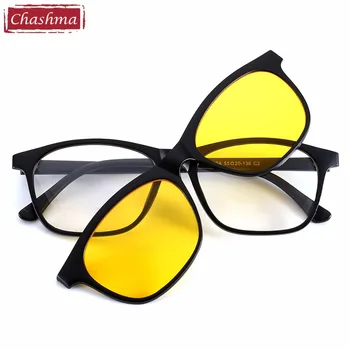 Chashma Chashma Mærke Klip Sol Briller Optiske Briller Ramme med Klip Polariserede Solbriller til Kvinder og Mænd