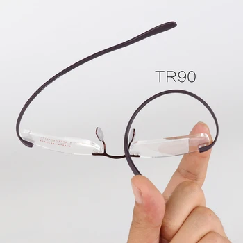 Chashma NYE Brand Lesebrille TR90-Briller, Forstørrelsesglas Uindfattede Ultra Light Frame Briller Briller til Læsning med Sagen Dioptrier 1.5