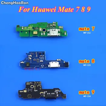 ChengHaoRan For Huawei G750 G9 P9 P10 Plus Mate S 7 8 9 Nova Lite 3X USB-Dock-Stik Port Oplader Flex Kabel Med Mikrofon