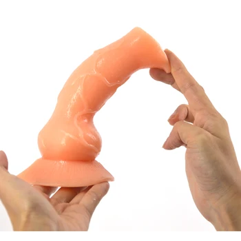 CHGD Dyr hund dildo stor falske wolf penis suge kunstige pik sex legetøj til kvinder Fleksible cock voksen sex produkter, anal dildo