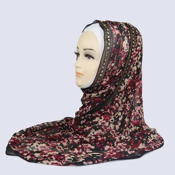 Chiffon Tørklæde Hijab Sjal kvinder wraps Sjaler til wrap masse cape kvindelige tørklæder kæmpe med sciarpa og stoles tørklæder bufanda frauen