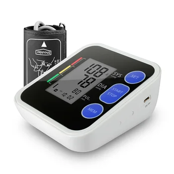 Cigii Øverste Arm-blodtryk, Puls-skærm LCD-Bærbar Home Health Care 1stk Digital Tonometer Meter Pulse oximeter
