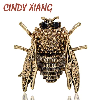 CINDY XIANG Vintage Stil Foråret Fejl Brocher for Kvinder Mode cicada Beetle Broche Pin 2 Farver til Rådighed Nye Ankomst 2018