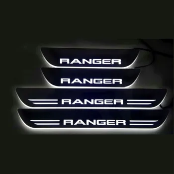 CITYCARAUTO PASSER TIL FORD RANGRE LED-scuff plate dørtrin indlæg vagter dækker for Ranger 2012-2017 bil styling, auto tilbehør