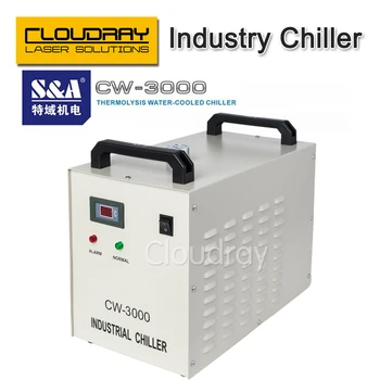 Cloudray S&A CW3000 Industrielle vandkøler til CO2-Laser Gravering skæremaskine Køling 60W 80W Laser Rør DG110V AG220V