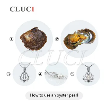 CLUCI Elsker ønsker pearl 50stk 7-8mm runde akoya perle østers med vakuum-pakket, Naturlige Ægte Perler i Oyster Perler Smykker