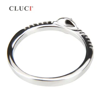 CLUCI Engros vintage ring med zircons, 6/7/8 størrelse, sterling sølv bryllup smykker, bague femme