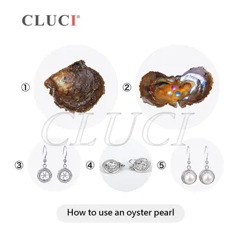 CLUCI Trillinger Perle Østers, 20pcs 6-7mm AAA saltvands perler i østers, BLANDET raindom farver